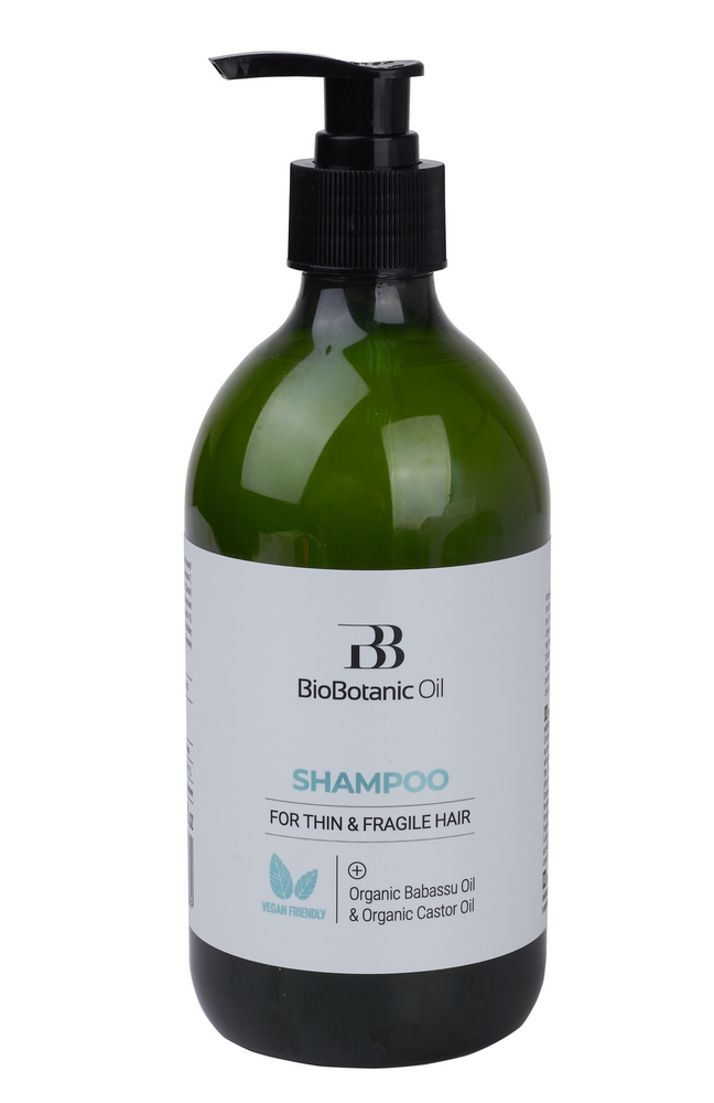 Shampoo for thin, sparse and brittle hair Organic Castor and Organic Babassu Oils